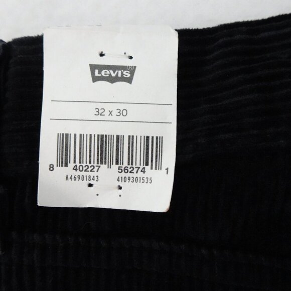 Levi's Corduroy Mom Jeans Women's Size 32x30 Black Cords High Rise - Picture 9 of 12